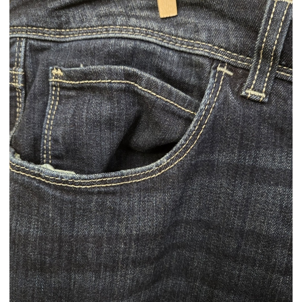 Simply Vera Vera Wang Mid Rise Skinny Jeans Dark Wash Plus Size 16WS - Picture 6 of 8